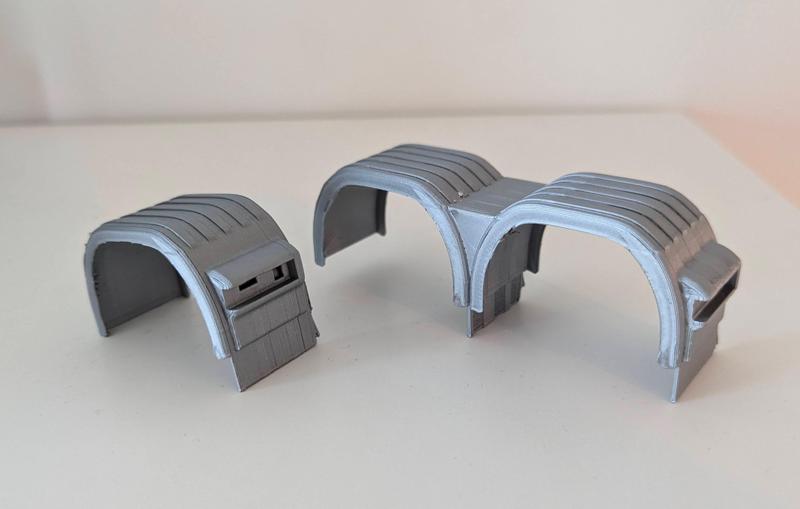 Scania rear fender/ mud flap for EMEK Scania 1:25