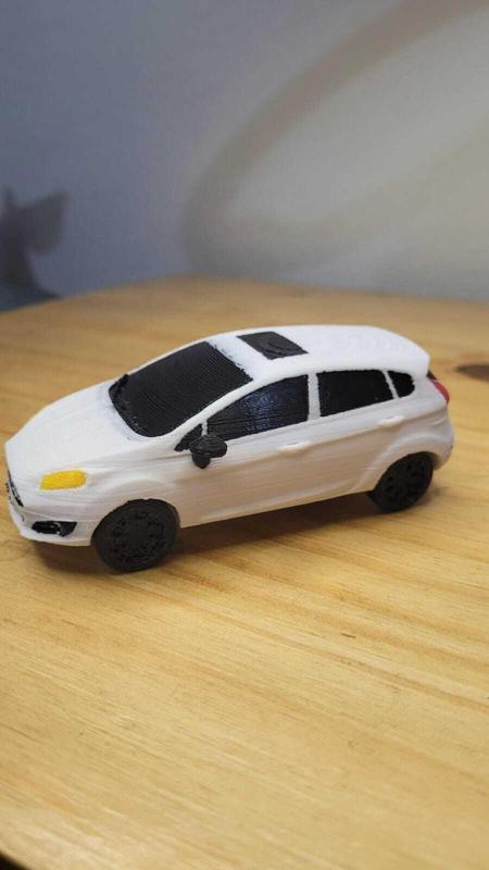 Ford Fiesta 3D Model - Printable Car Miniature for Collectors & Hobbyists