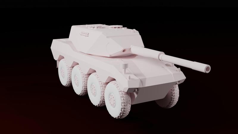 Radkampfwagen 90 German 8x8 Wheeled Light Tank Military War Thunder Turret Toy Prop Replica Model Copy Battle Vehicle 3D-print