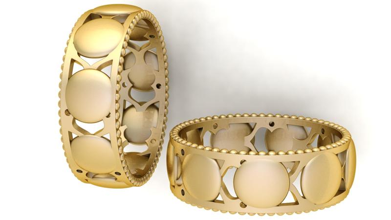 Lunar Disc Eternity Band