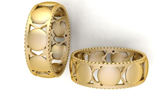 Lunar Disc Eternity Band