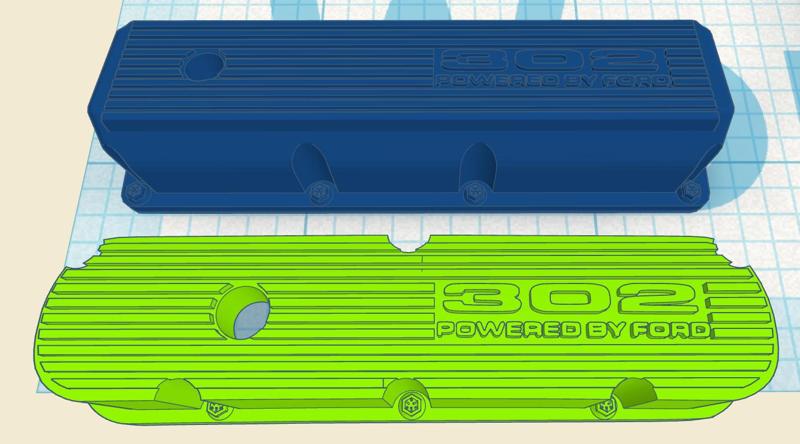 1/25th scale Valve covers