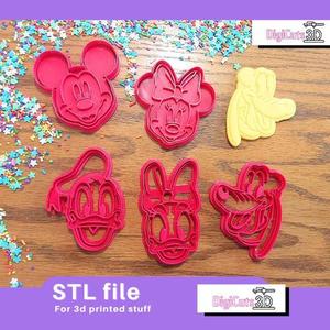 Disney Classic Faces Cookie Cutter Pack - STL Files for 3D Printing