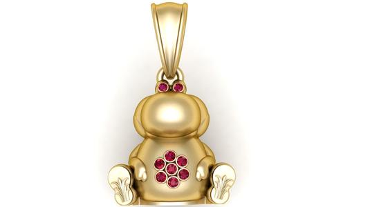 Ninja Frog Pendant – 3D Printable Model