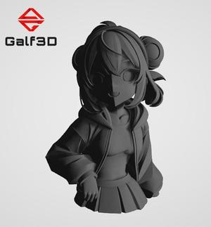 Original Anime Character - 3D Model Created with AI