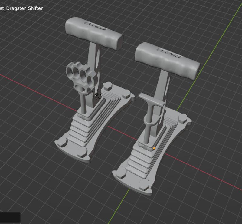 Ratchet Shifter Styled Hurst Dragster Street Rod 1-25 Scale Model Car Parts