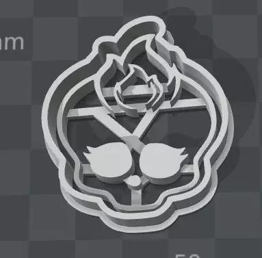 Monster High SKULLETTE cookie cutter of Holt Hyde