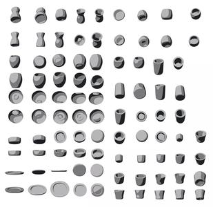 Pottery creator starter kit with vases and dishes