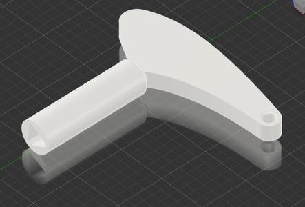 Triangular wrench for cabinets.