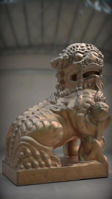 Chinese lion statue Collection of Stone Lions Statues Cultural