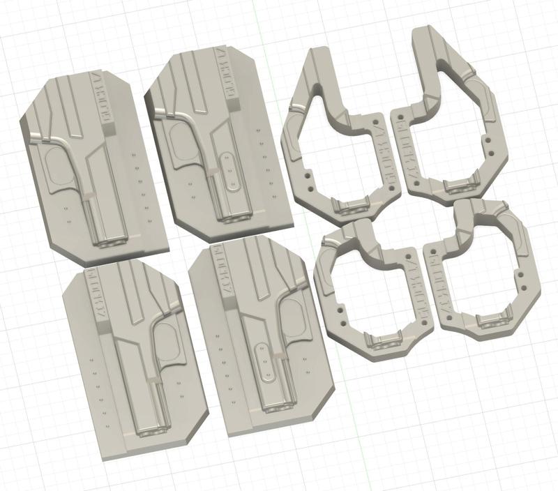 G17/22/31/47/49 Side Car Vacuum Holster Mold