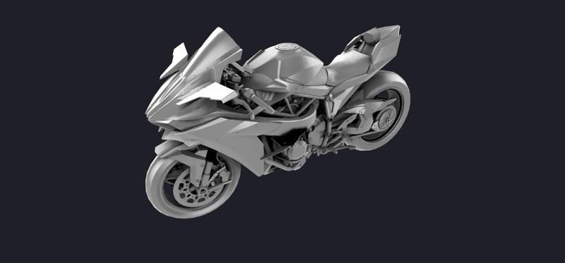 Kawasaki Ninja H2 3D MODEL