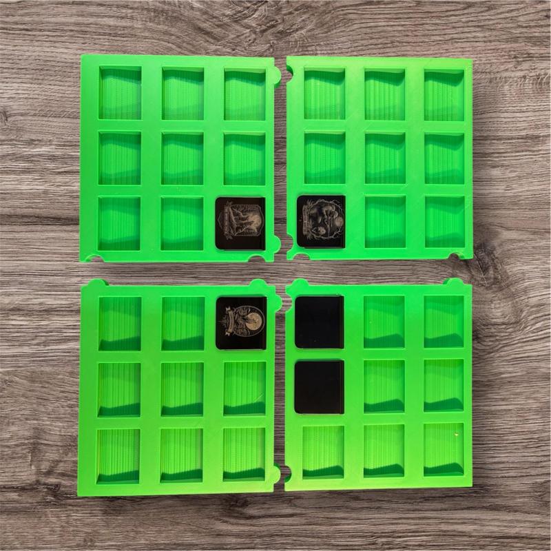 Hat Clip Jig four (4) piece magnetic set for Laser Batch Engraving