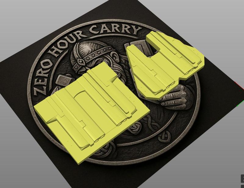 Springfield Hellcat Pro Holster Mold with Olight Baldr RL – H11 Pro Compatible – IWB Taco & OWB – Left & Right – TrimJigg Included