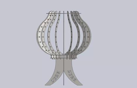 Modular Fire pit Design Dxf for Cnc Laser  and Step format 3d