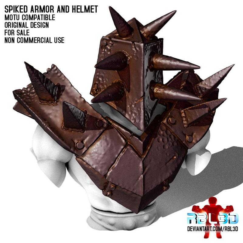 Spiked Armor and Helmet (Motu compatible)
