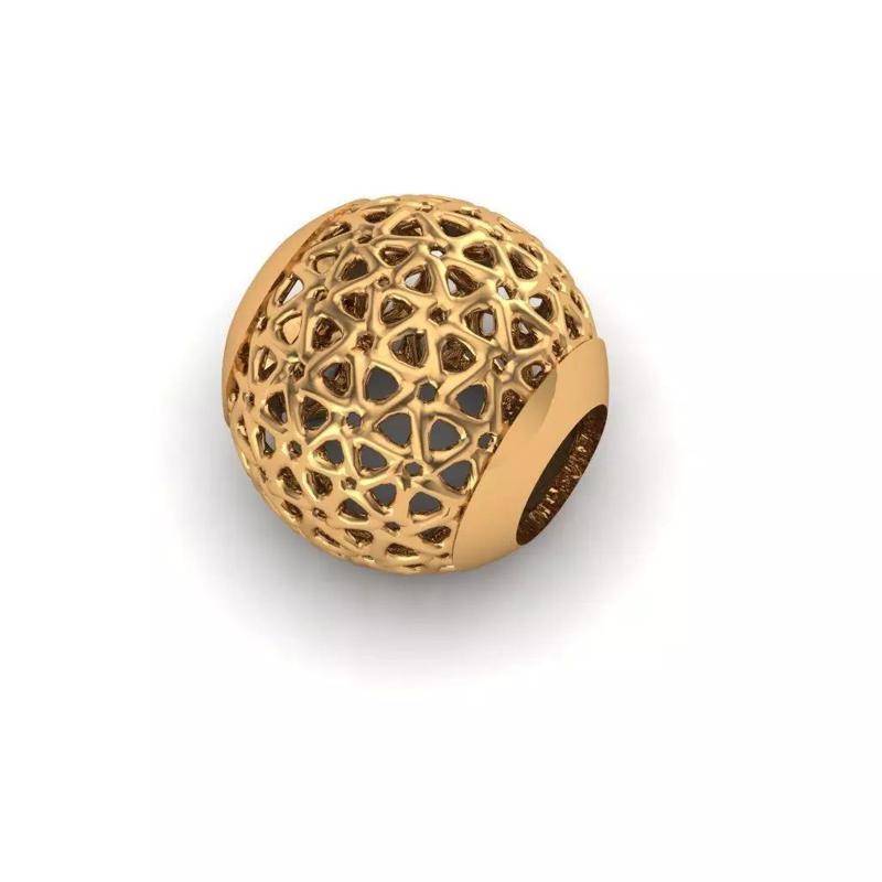 Jewelry gold plated ball bead