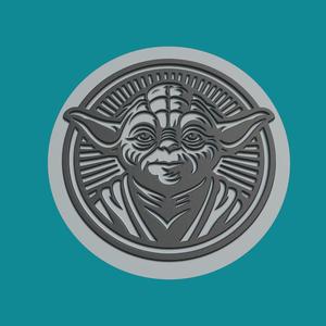 Yoda Print Model Yoda Medallion Yoda Wall Decor