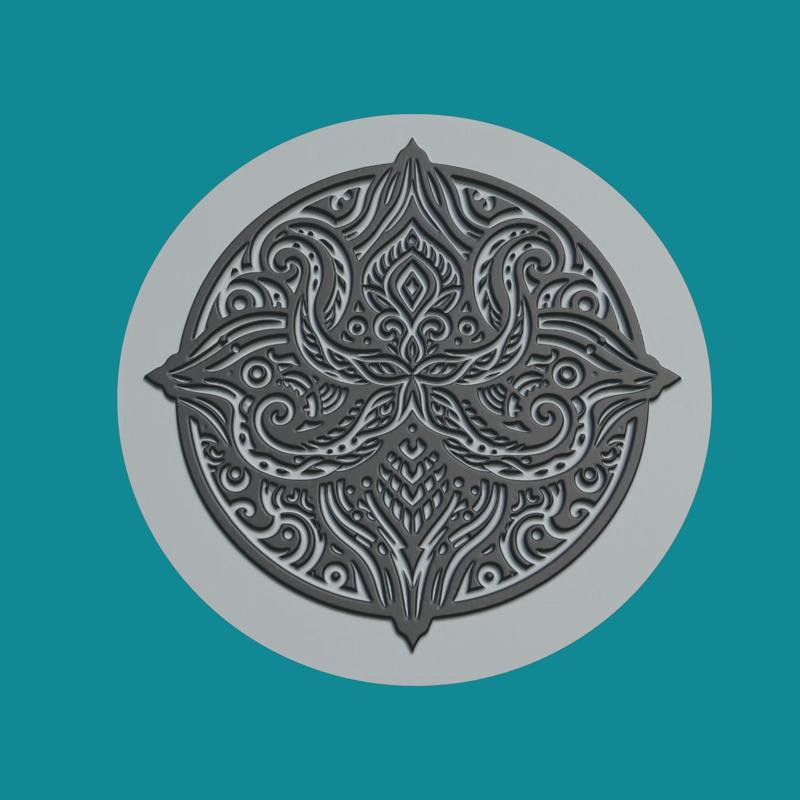 Sea Medallion Sea 3d Print Model