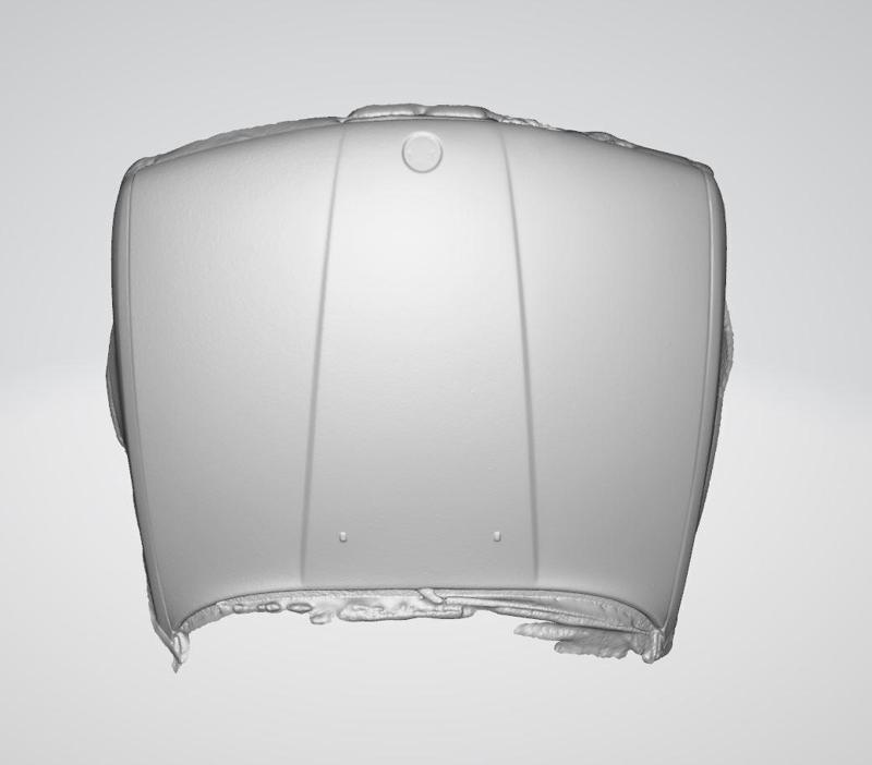 BMW E34 Hood 3d scan