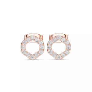 Round Cut Diamond Circular Earring 3DM STL Video