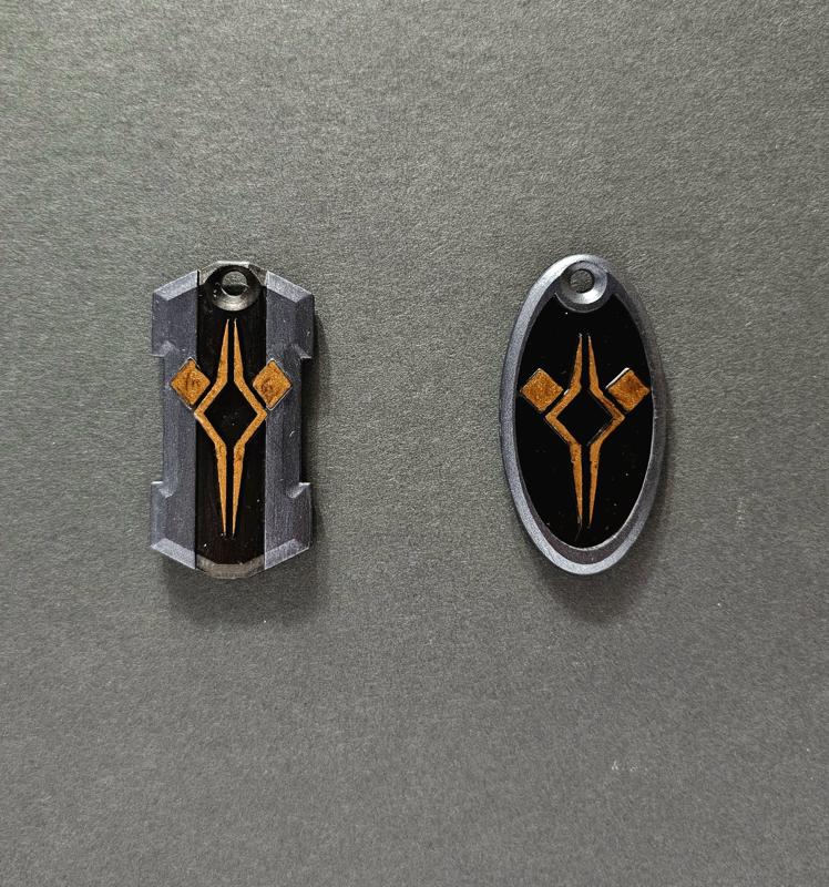 ahsoka tano / fulcrum pendant and dog tag