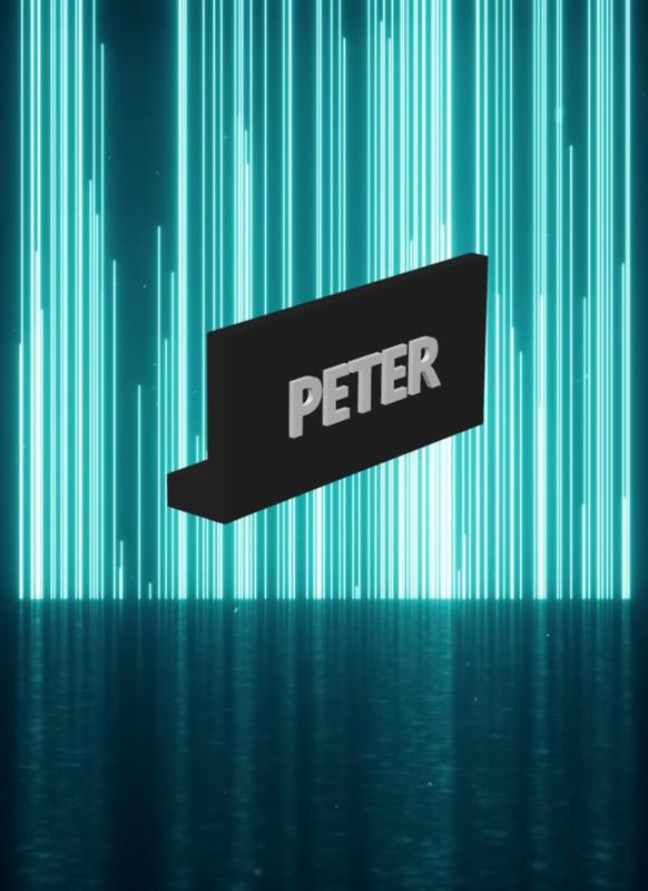 NAME PLATE - PETER