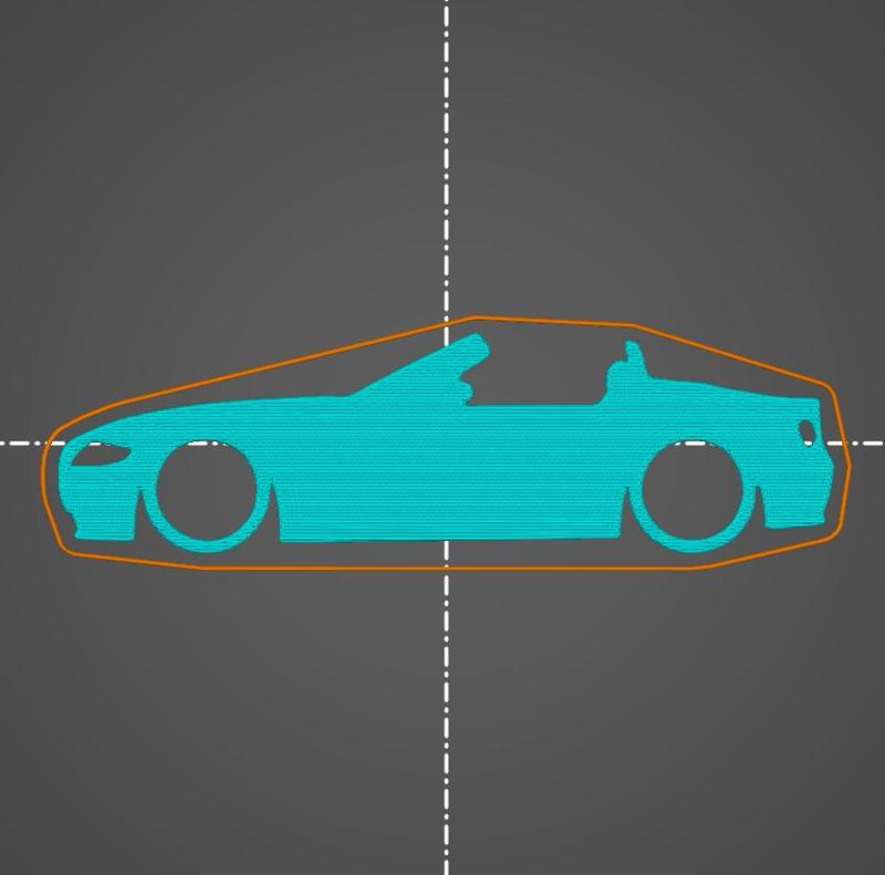 BMW Z4 Roadster key silhouette