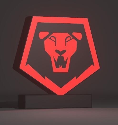 👉 Lightbox 3D Saja Boys - Logo K-Pop Demon Hunters decorative lamp