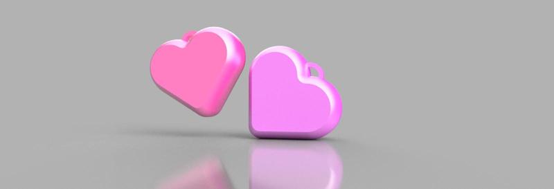 corazones base plana