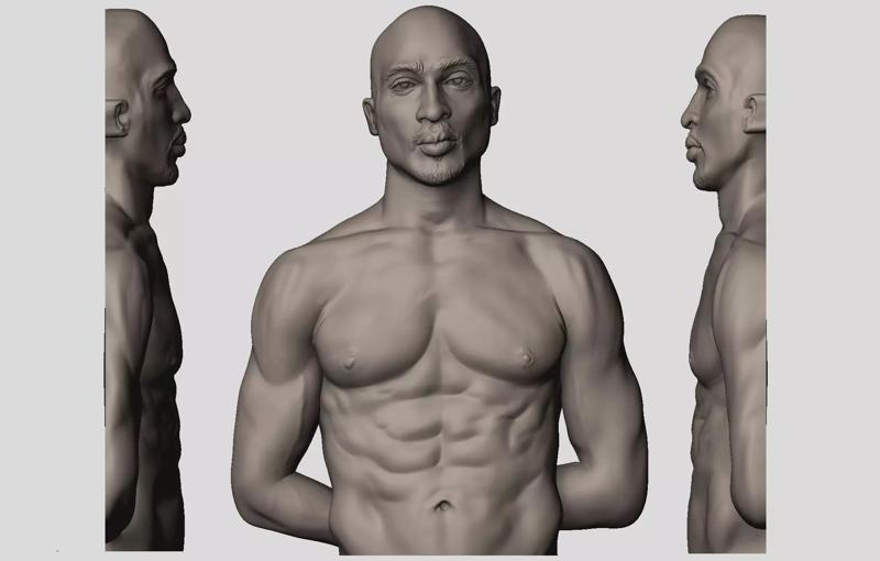 2PAC Bas-Relief 3D Model - For Printing