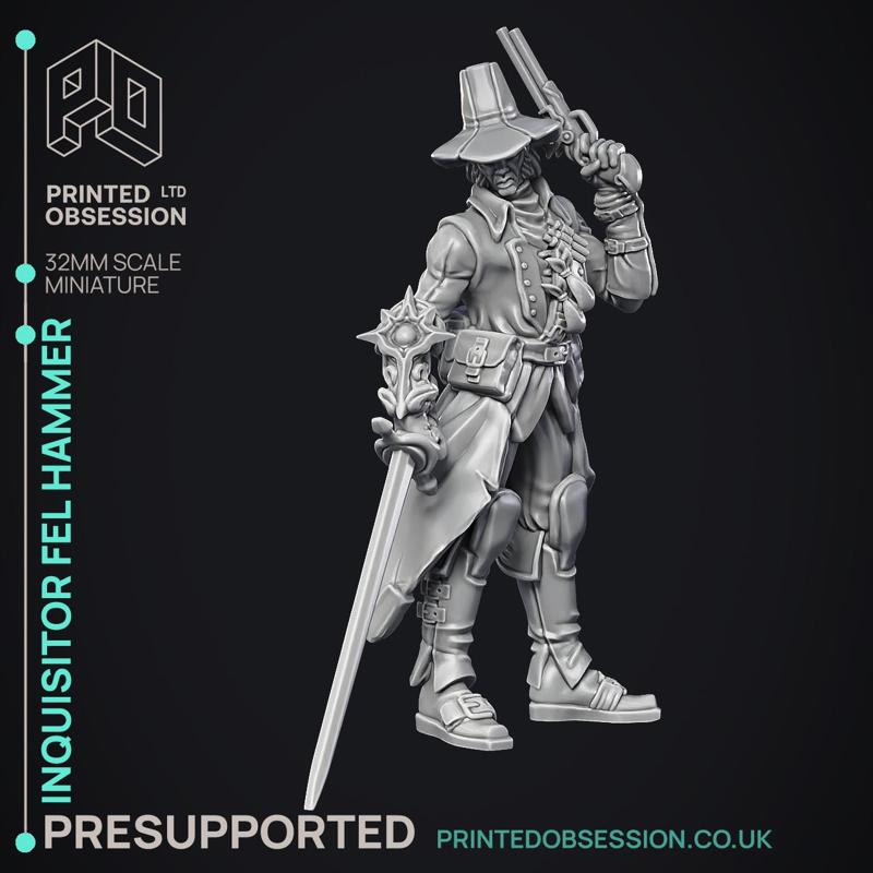 Fel Hammer - Corpo & Inquisitors -	PRESUPPORTED - Illustrated and Stats - 32mm scale