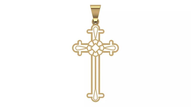 3D Cross 004 Printable Model