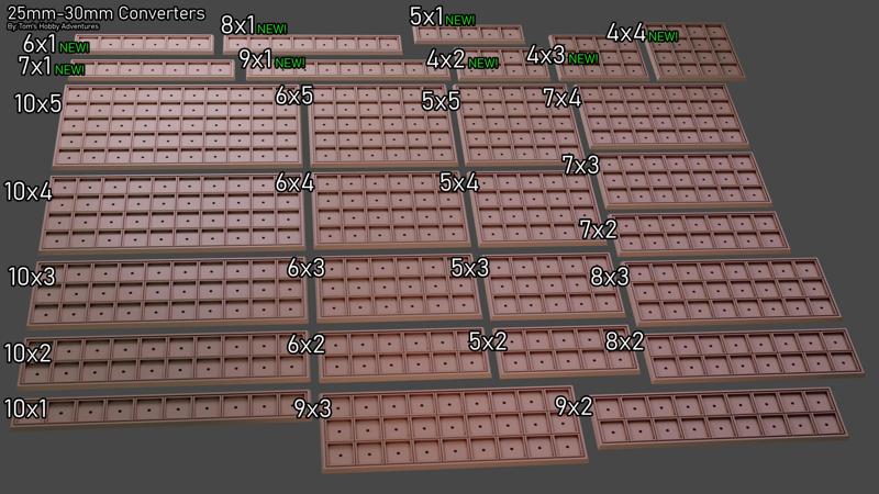 Legendary Battles 25-30mm infantry Movement Trays and Converters