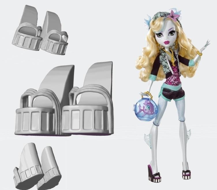 Laguna Blue, Basic, Shoes, Monster High.
