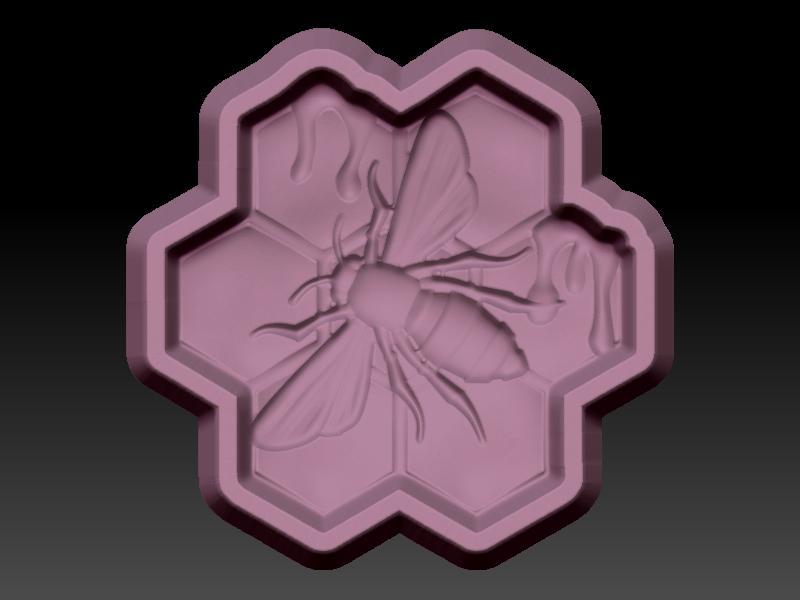 Bee Honeycomb, Hybrid Bath Bomb Mold, Shampoo Bar