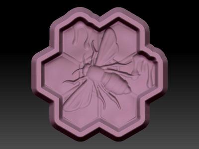 Bee Honeycomb, Hybrid Bath Bomb Mold, Shampoo Bar