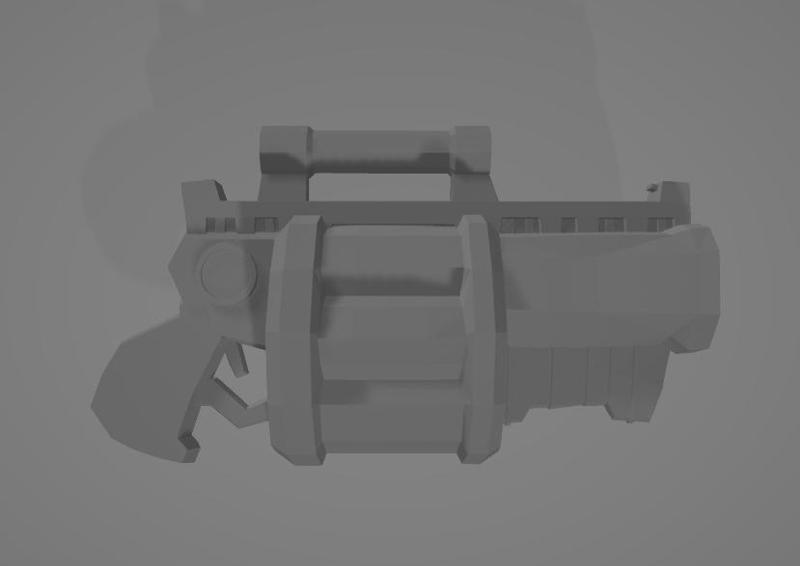 Space Western Shotgun - 3D Printable Model STL Free