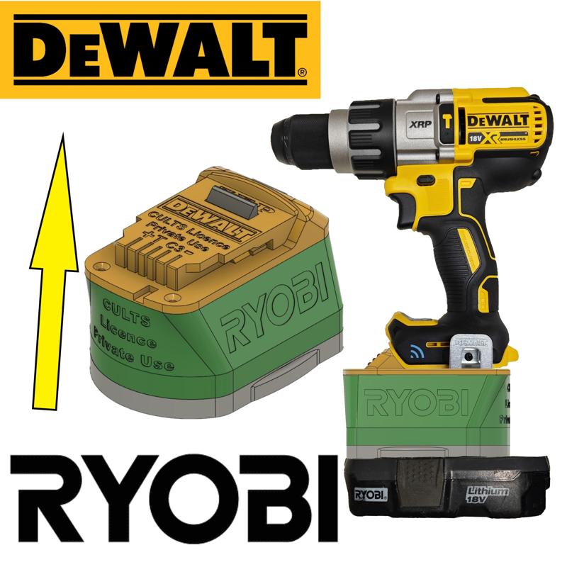 RYOBI on DEWALT