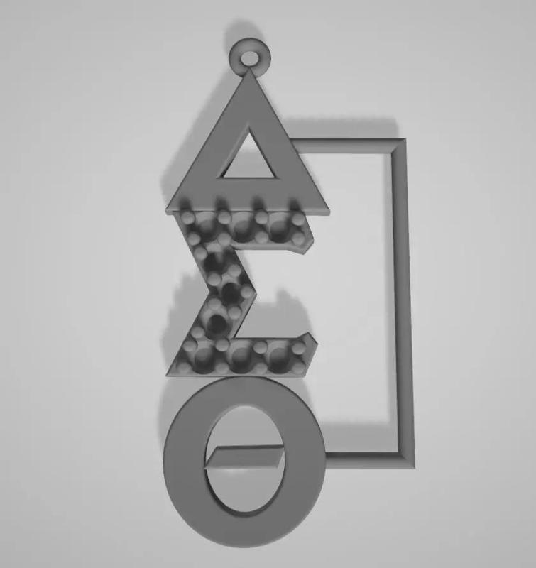 Delta-Sigma-Theta Charm Pendant Diamond