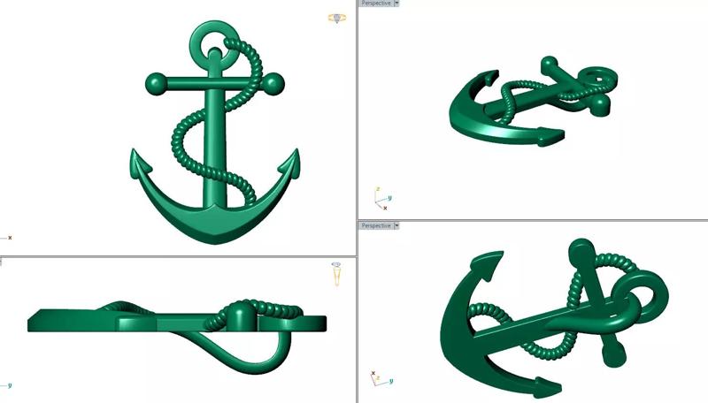 naval anchor pendan