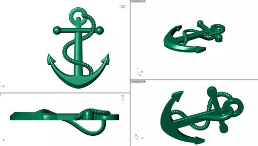 naval anchor pendan