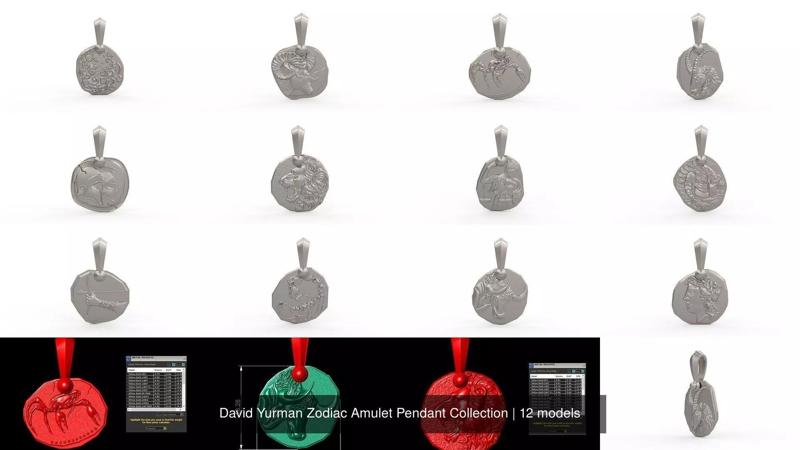 David Yurman Zodiac Amulet Pendant Collection