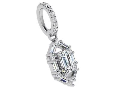 Emerald Diamond Marquise Shape Pendant 4697