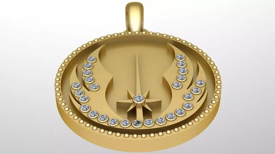 KEY COIN PENDANT 3D PRINTABLE MODEL