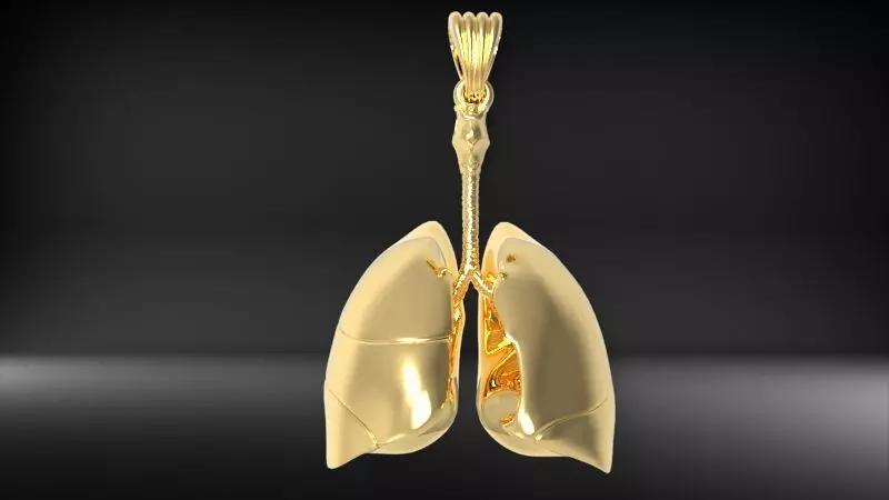 Lungs Pendant Charm bracelet Jewelry