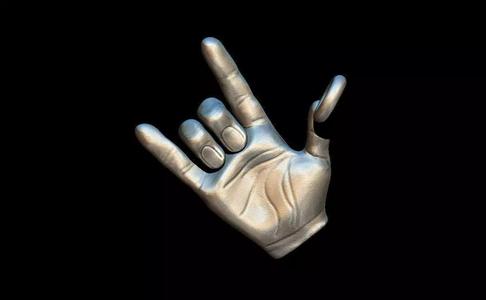 Hand rock pendant