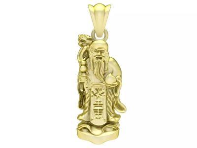 24k fengshui lucky longevity man 3348
