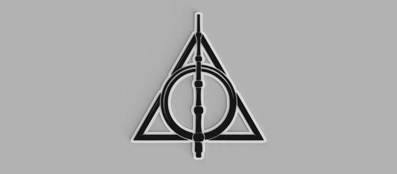 Deathly Hallows Symbol Harry Potter Wall Chart