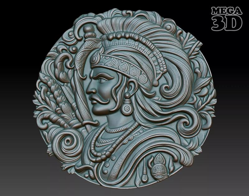 Indian Warrior basrelief 01 240901